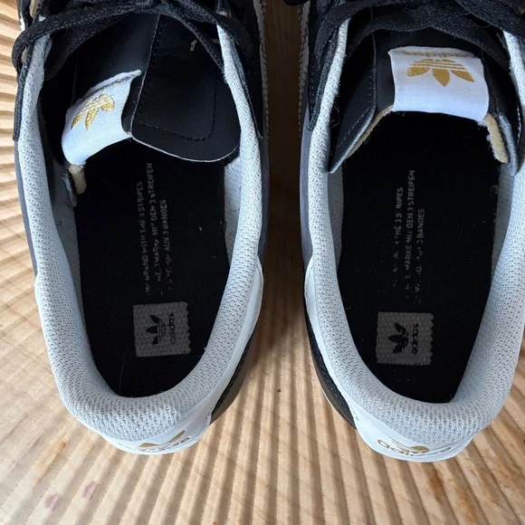 Adidas Black and White Casual Shoes - Picture 4 of 5